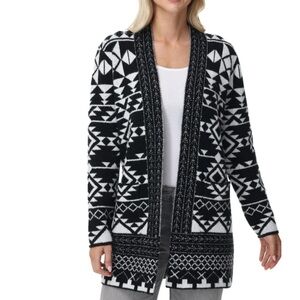 New FRYE The Cozy Cardigan Women's XXL  Patterned Cardigan